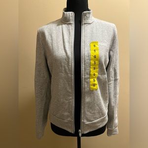Puma Small Light Grey Cotton-Blend Zip Up - New Without Tags